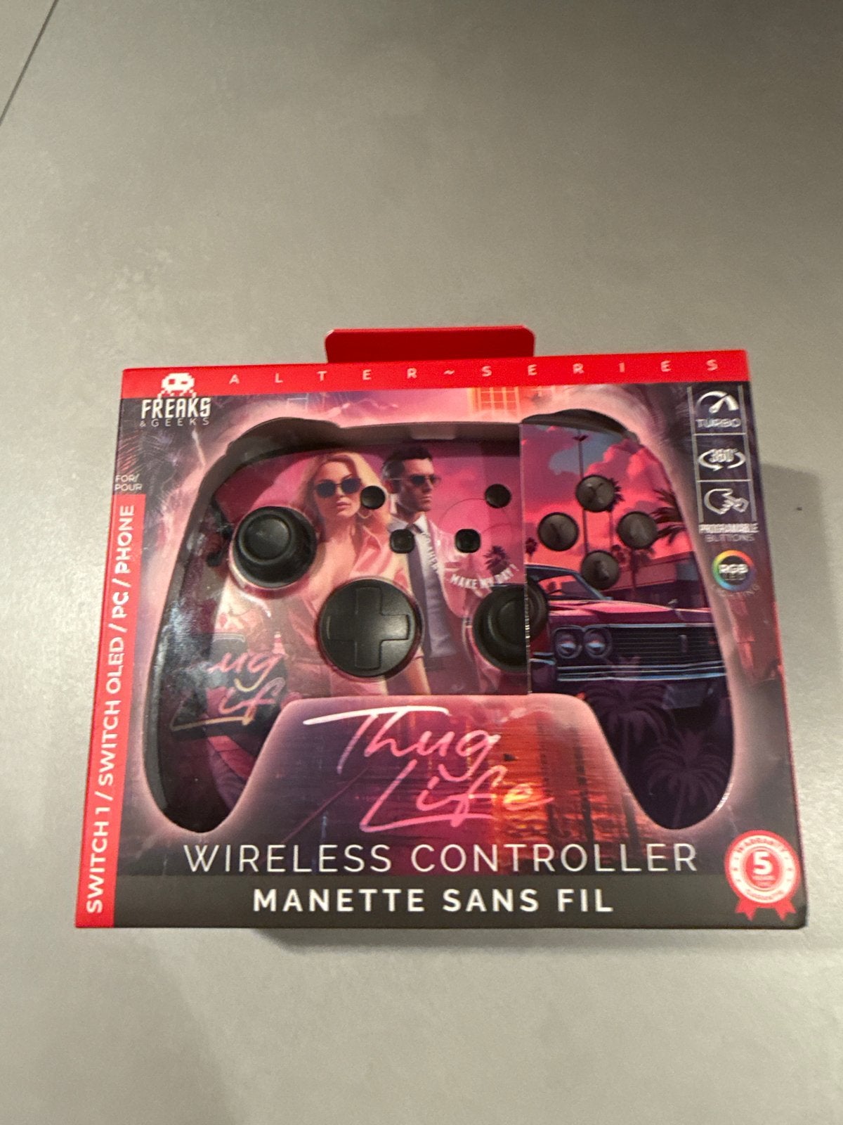Freaks and Geeks Thug Life Draadloze Controller, Nieuw, Mobiel, RGB verlichting, Overige typen