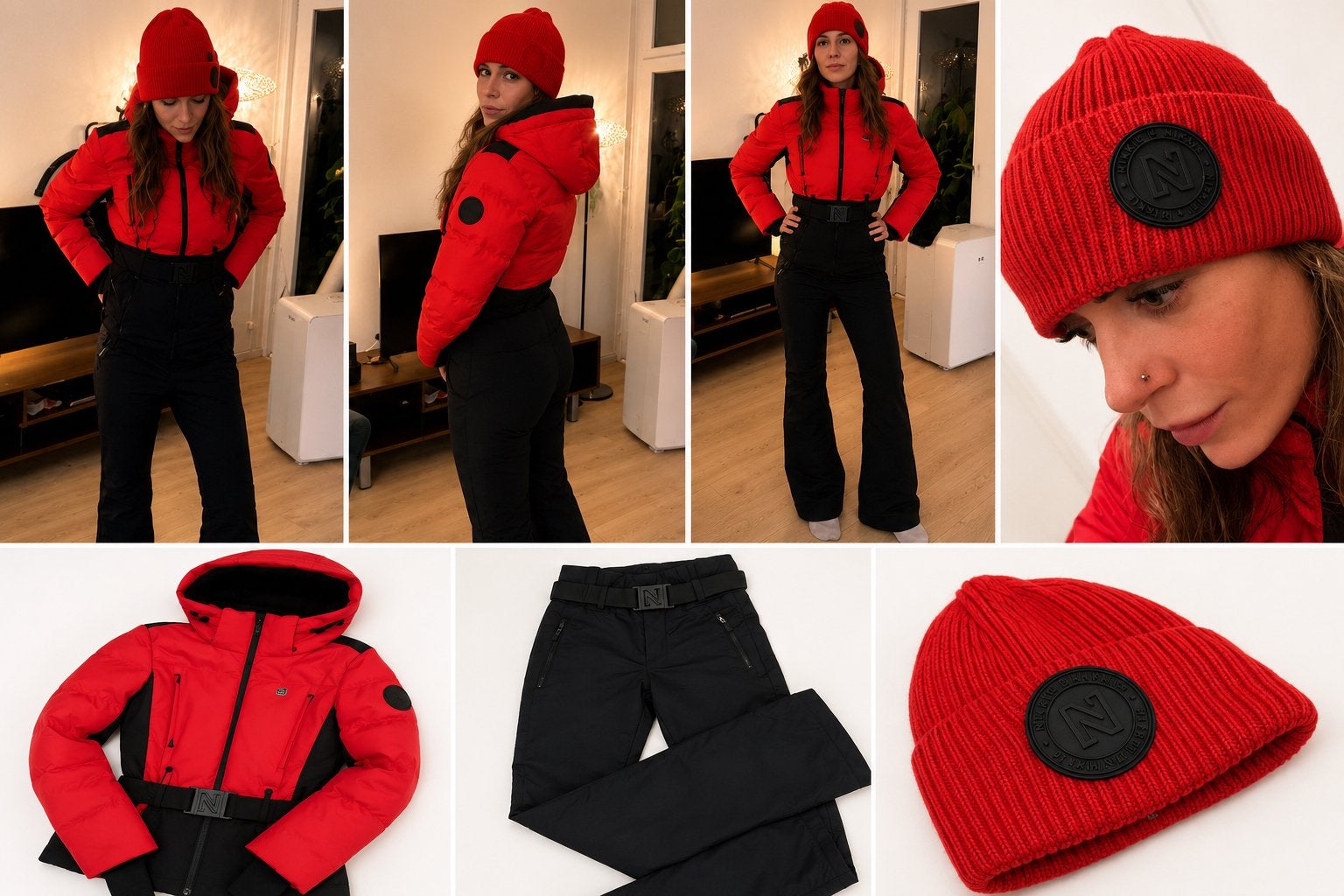 NIKKIE Ski ski Jas maat 34 Broek maat 38 Zo goed als nieuw, Overige merken, 100 tot 140 cm, Ophalen of Verzenden, Zo goed als nieuw