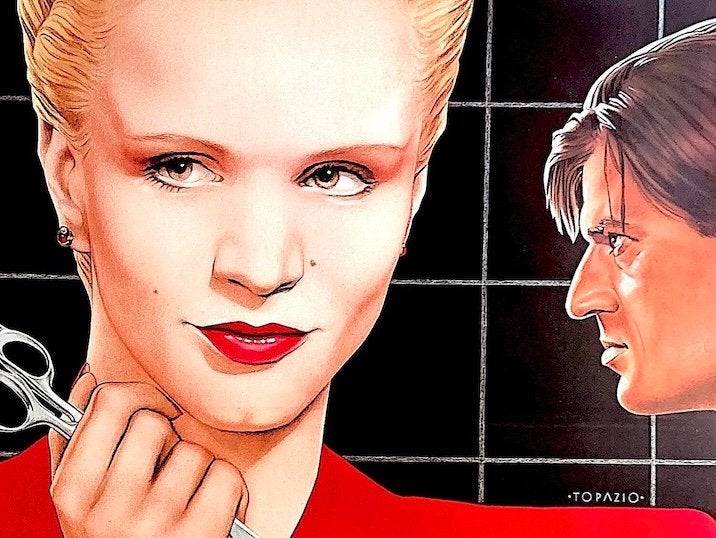 De Vierde Man (1983) Paul Verhoeven - Originele filmposter, Verzamelen, Posters, Ophalen of Verzenden, A1 t/m A3, Film en Tv, Rechthoekig Staand