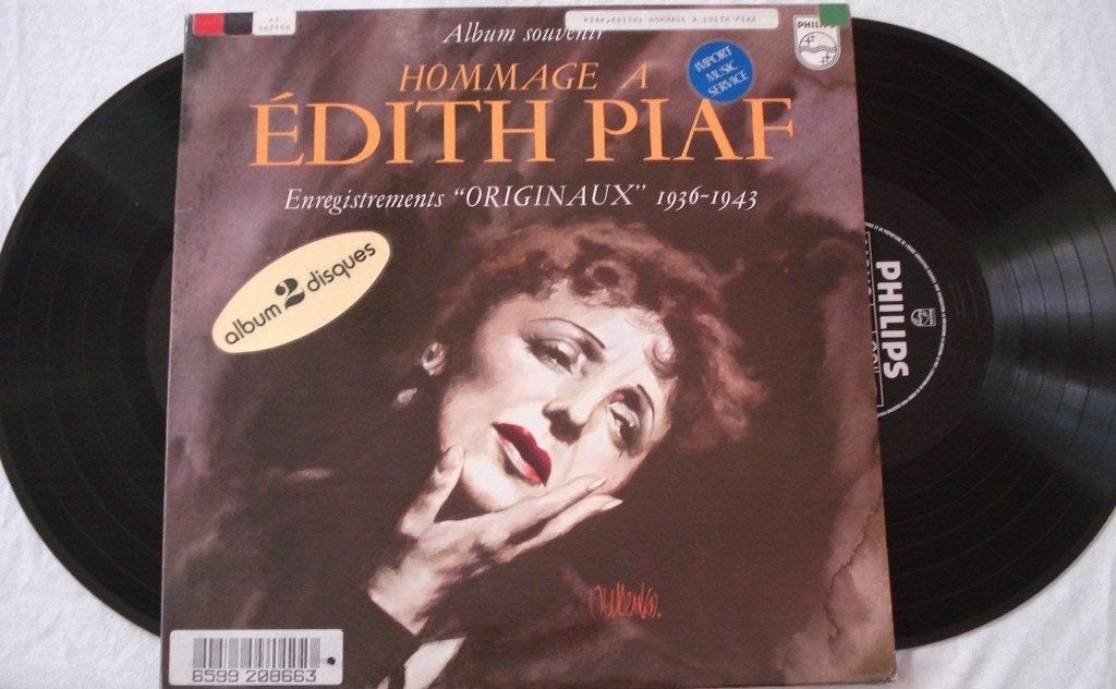 Edith Piaf - Hommage à Edith Piaf, Gebruikt, Ophalen of Verzenden, 12 inch, Gatefold hoes
