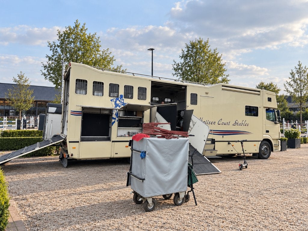 PAARDENWAGEN 7-PAARDS DAF | POP-OUT LIVING | 6xSLAAP | TACHO, Auto's, 385 pk, Leder en Stof, Beige, Vierwielaandrijving
