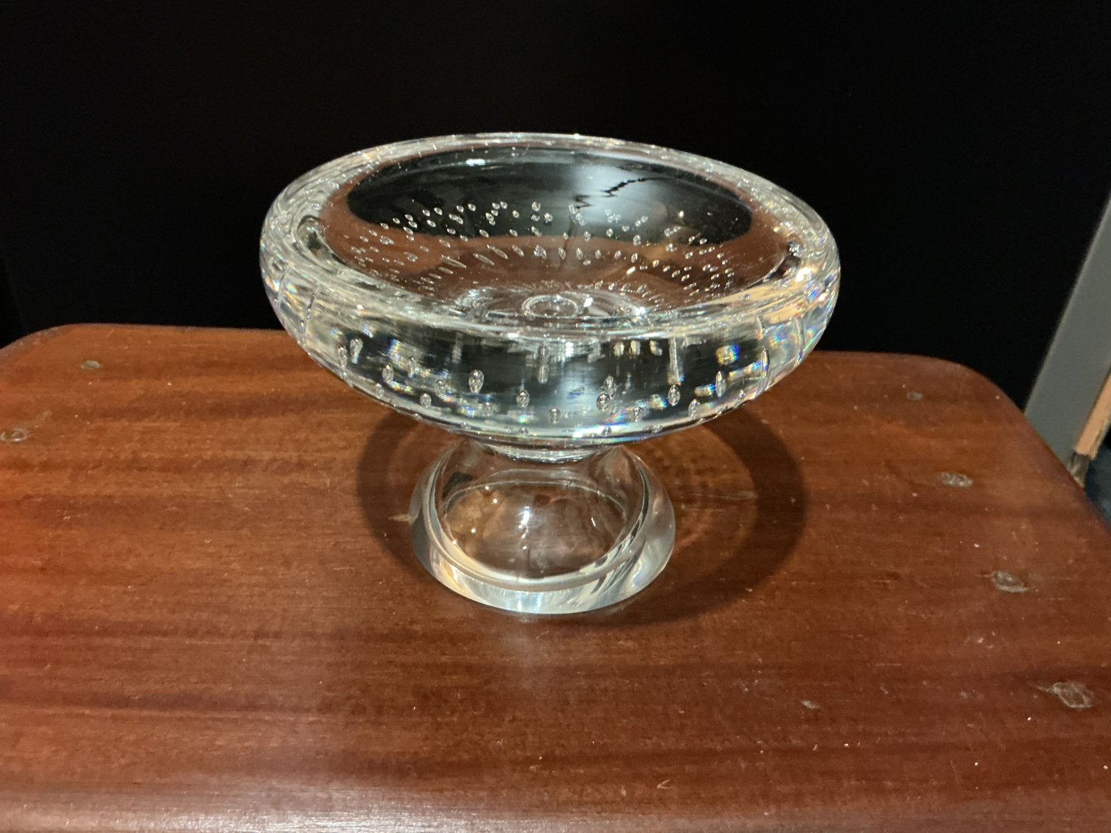 Glazen waxine houder, Ophalen of Verzenden, Kaars