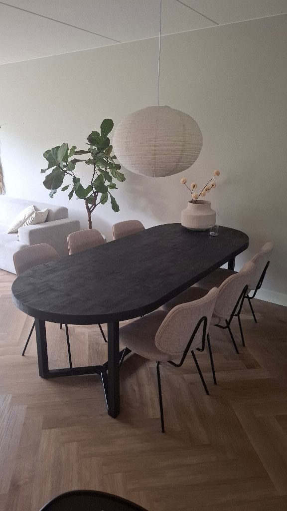 Eleonora eettafel Denzel, Ophalen, Overige materialen, 100 tot 150 cm, Japandi/industrieel