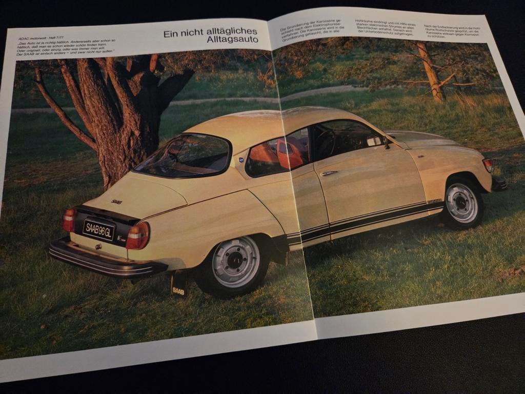 Brochure Saab 96 1979, Boeken, Ophalen of Verzenden, Zo goed als nieuw, Overige merken