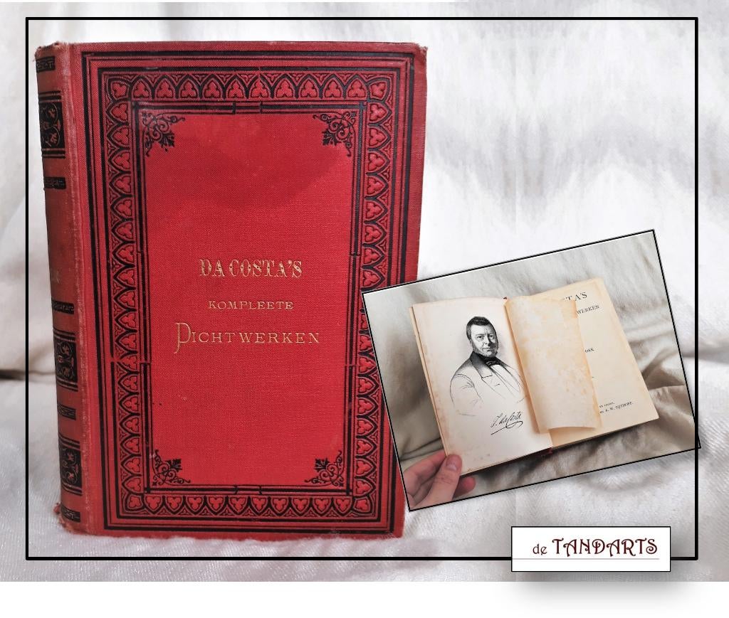 DA COSTA’S KOMPLEETE DICHTWERKEN – 1876, derde druk, Boeken, Ophalen of Verzenden, Zo goed als nieuw