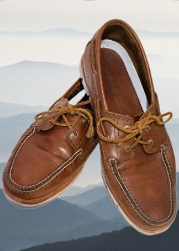 TIMBERLAND 😎leren moccasins /bootschoenen bruin mt 49, Bruin, Verzenden, Timberland, Zo goed als nieuw