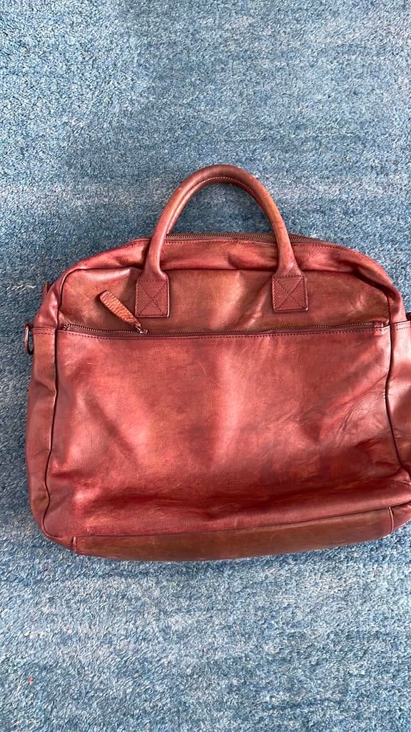 Leren Cowboy bag., Ophalen of Verzenden, Gebruikt, Bruin, Overige typen
