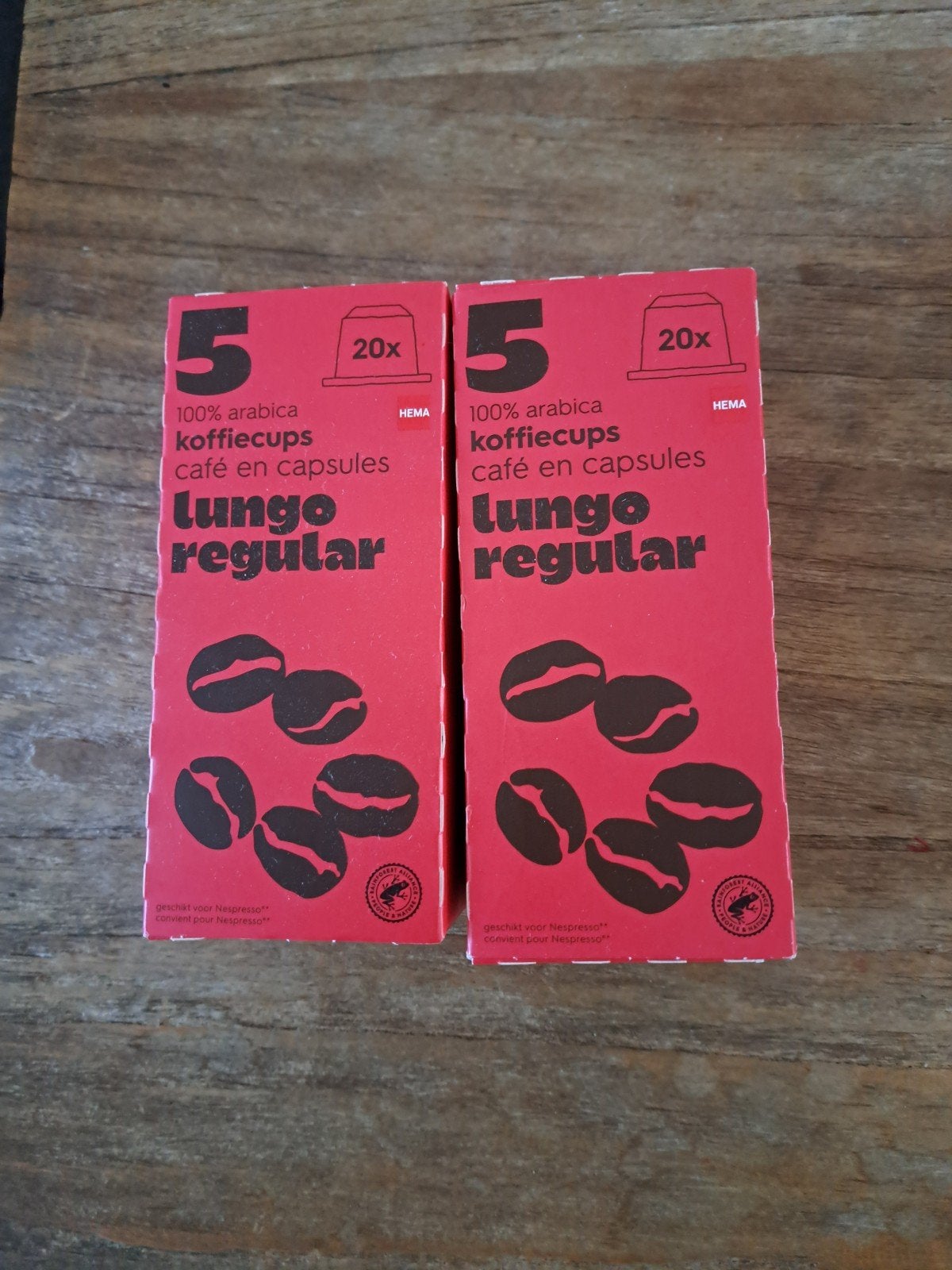HEMA Lungo Regular koffiecups voor Nespresso (2x20 stuks), Diversen, Ophalen of Verzenden