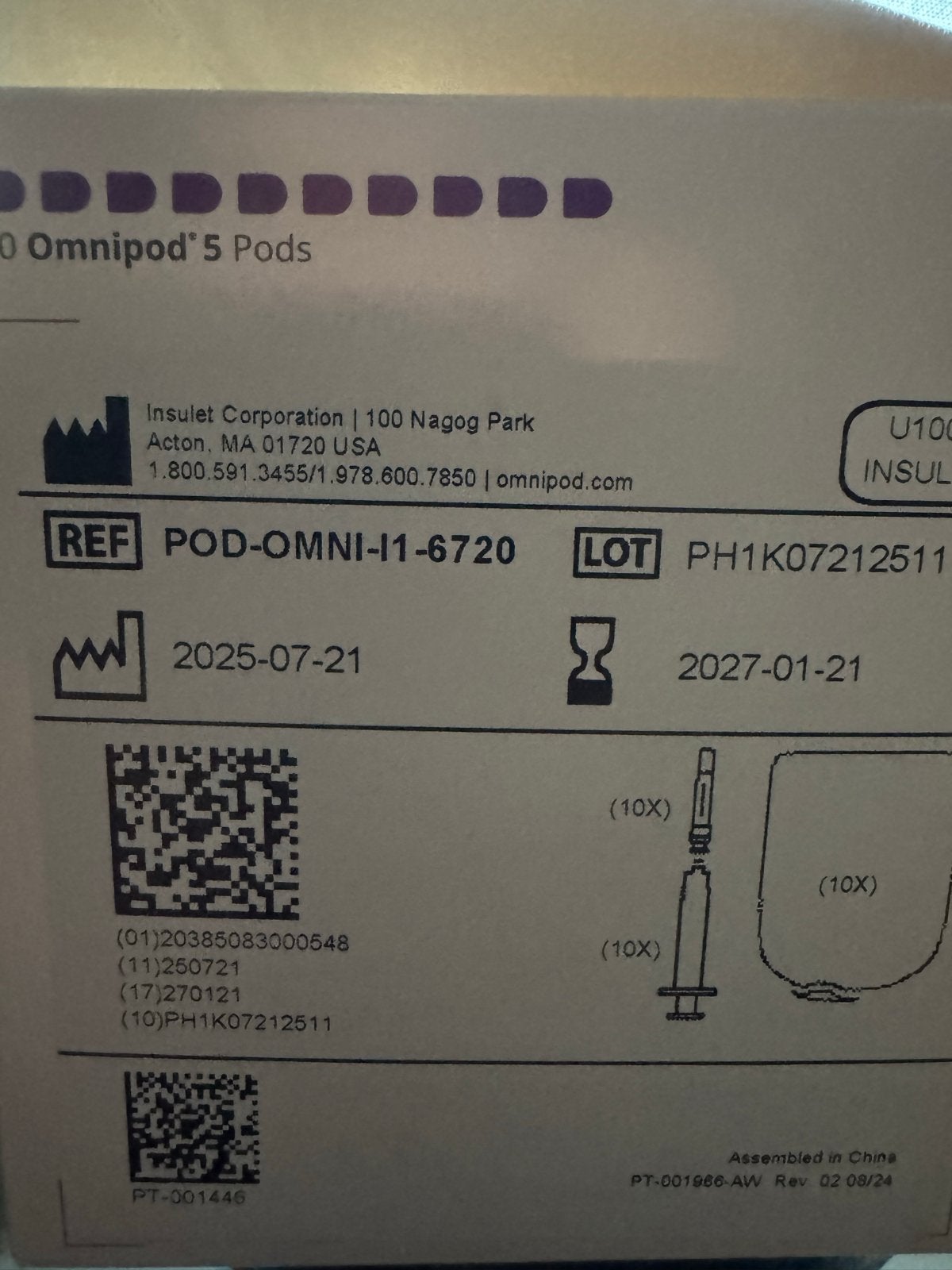 Doos omnipods 5 voor dexcom g6 en g7, Ophalen of Verzenden, Nieuw