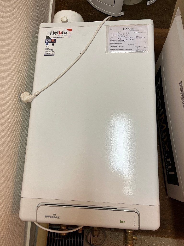Intergas CV Kombi Kompakt HRE 36/48, Ophalen, 30 tot 80 cm, Gebruikt, Hoog rendement (Hr)