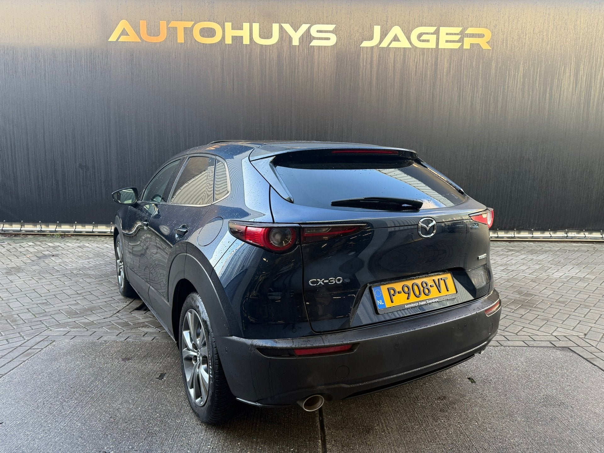 Mazda CX-30 2.0 e-SkyActiv-X M Hybrid Luxury H&U Leer Memory, Auto's, Mazda, Gebruikt, 4 cilinders, Blauw, Leder