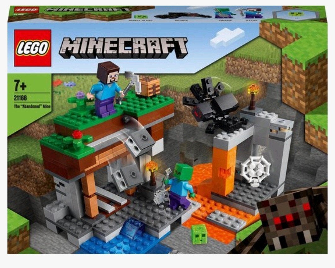 compleet LEGO Minecraft De Verlaten Mijn 21166, Ophalen of Verzenden, Zo goed als nieuw