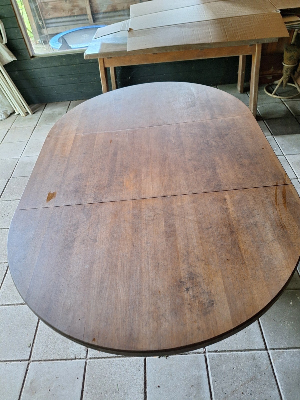 beuken tafel 25 euro, Ophalen, Rechthoekig