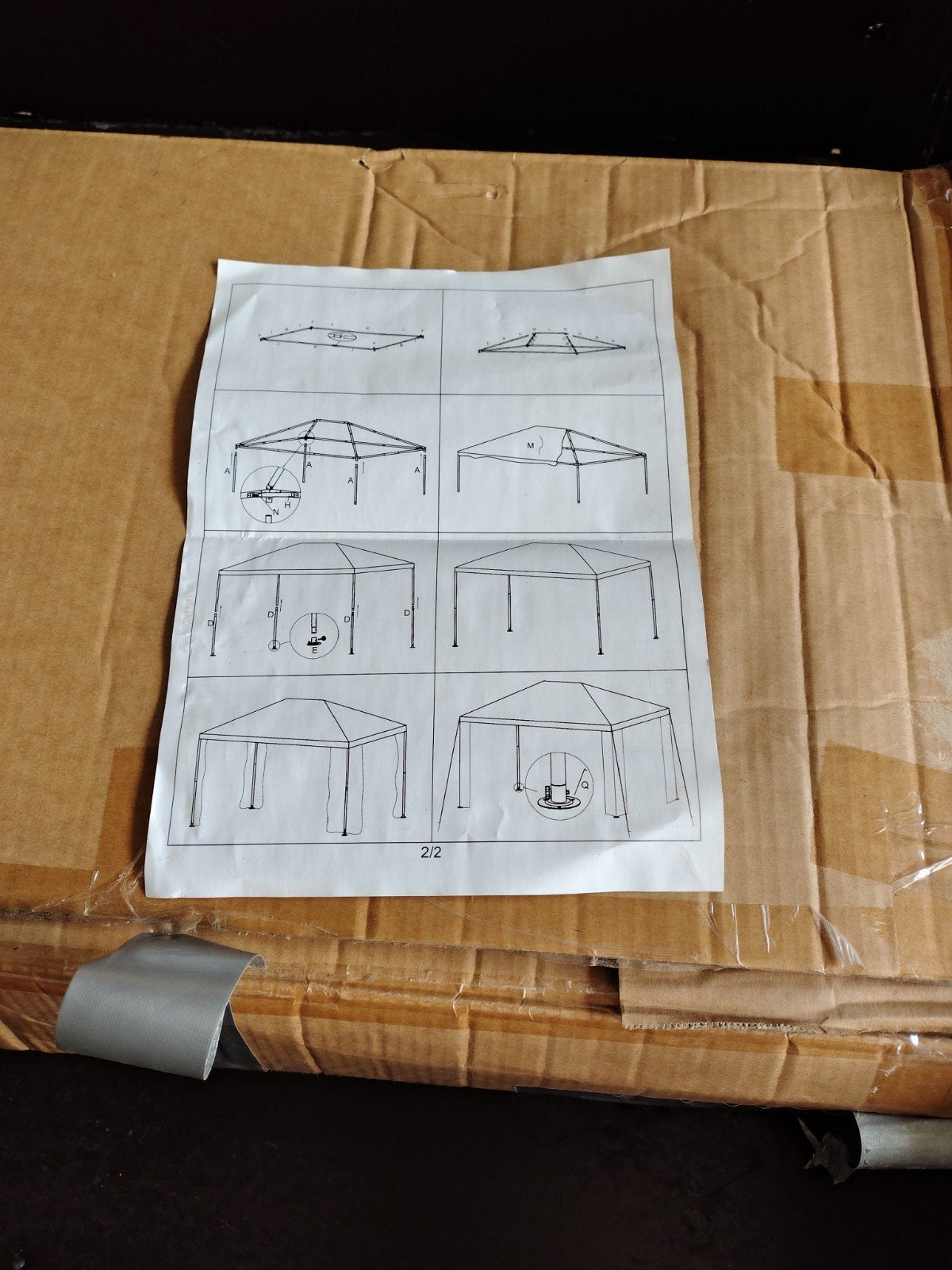 Nieuwe Paviljoent 3x4m Antraciet met zijwande, Tuin en Terras, Ophalen, Minder dan 4 meter, Nieuw, Minder dan 5 meter
