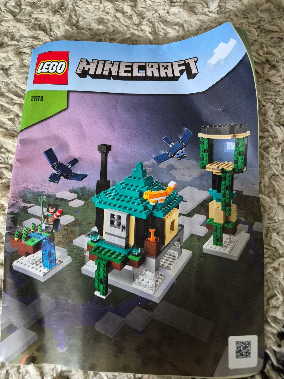Lego Minecraft 21173 De Sky Tower, Kinderen en Baby's, Speelgoed | Duplo en Lego, Minecraft, Lego, Compleet, Ophalen of Verzenden