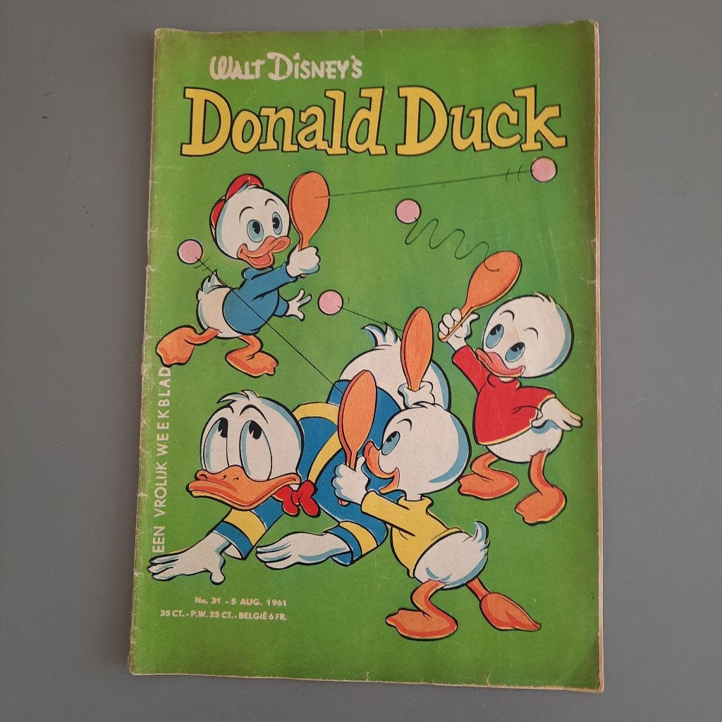 Donald Duck, nummer 31, uitgegeven op 9 augustus 1961, Eén stripboek, Ophalen of Verzenden, Zo goed als nieuw, Donald Duck