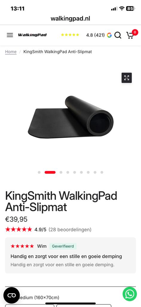 Kingsmith Antislipmat, Auto diversen, Ophalen of Verzenden, Nieuw