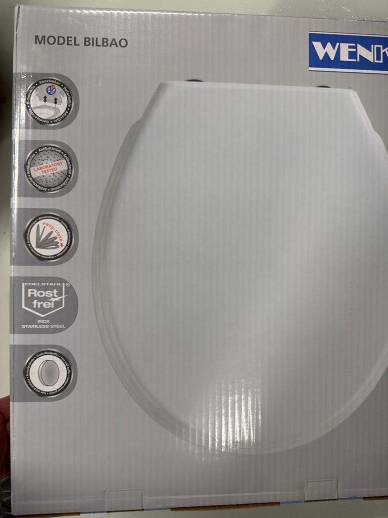 WENKO Toiletbril Bilbao met softclose en afneembaar, Ophalen of Verzenden, Nieuw