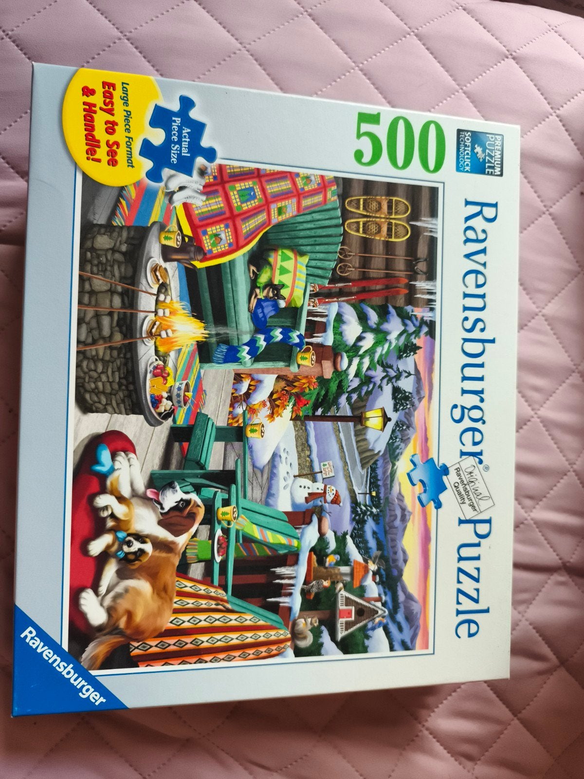 Ravensburger Legpuzzel 500 stukjes - Wintertafereel, Ophalen of Verzenden, 500 t/m 1500 stukjes, Zo goed als nieuw, Legpuzzel