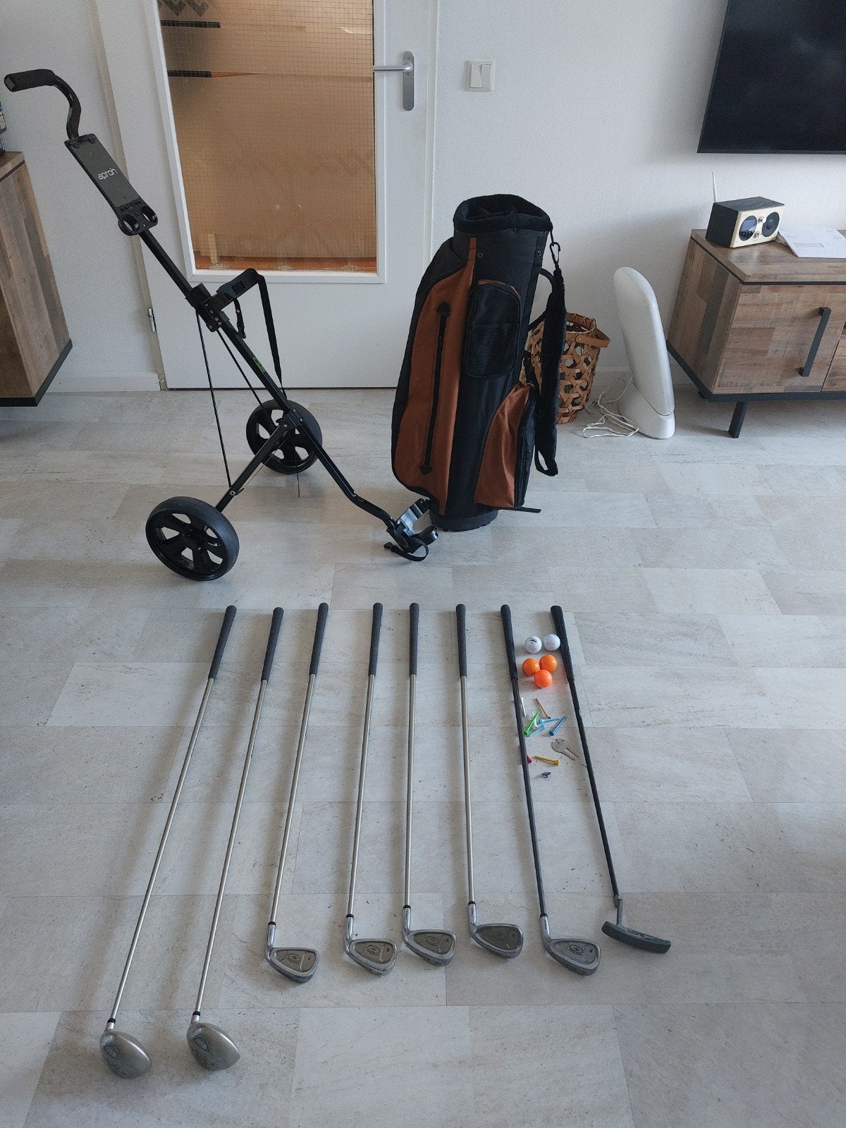 dames golfset - Rechtshandig met tas en trolley, Ophalen, Gebruikt, Set, Overige merken