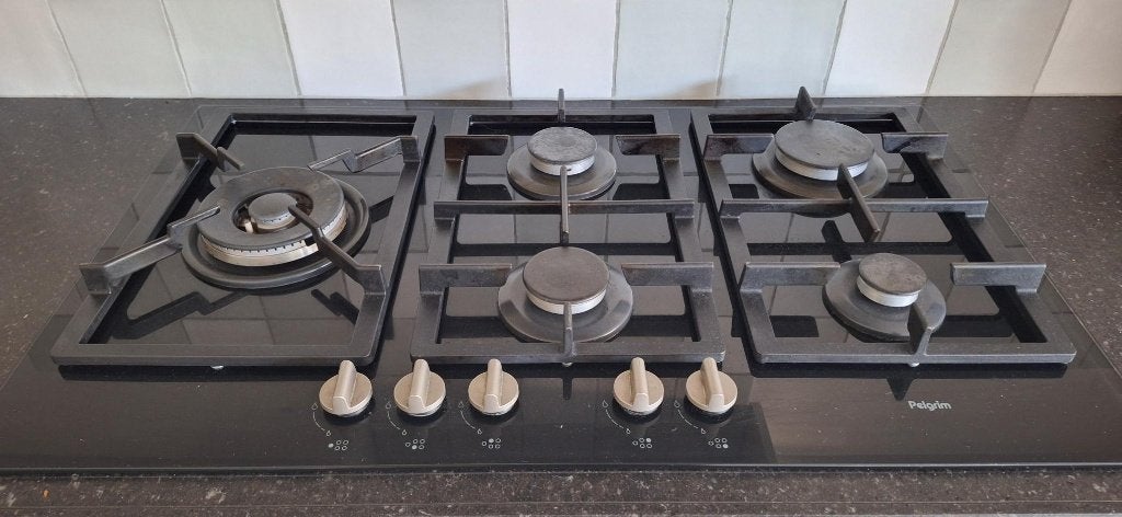 Pelgrim gaskookplaat met 5 kookzones, Witgoed en Apparatuur, Ophalen, Gebruikt, Inbouw, Gas