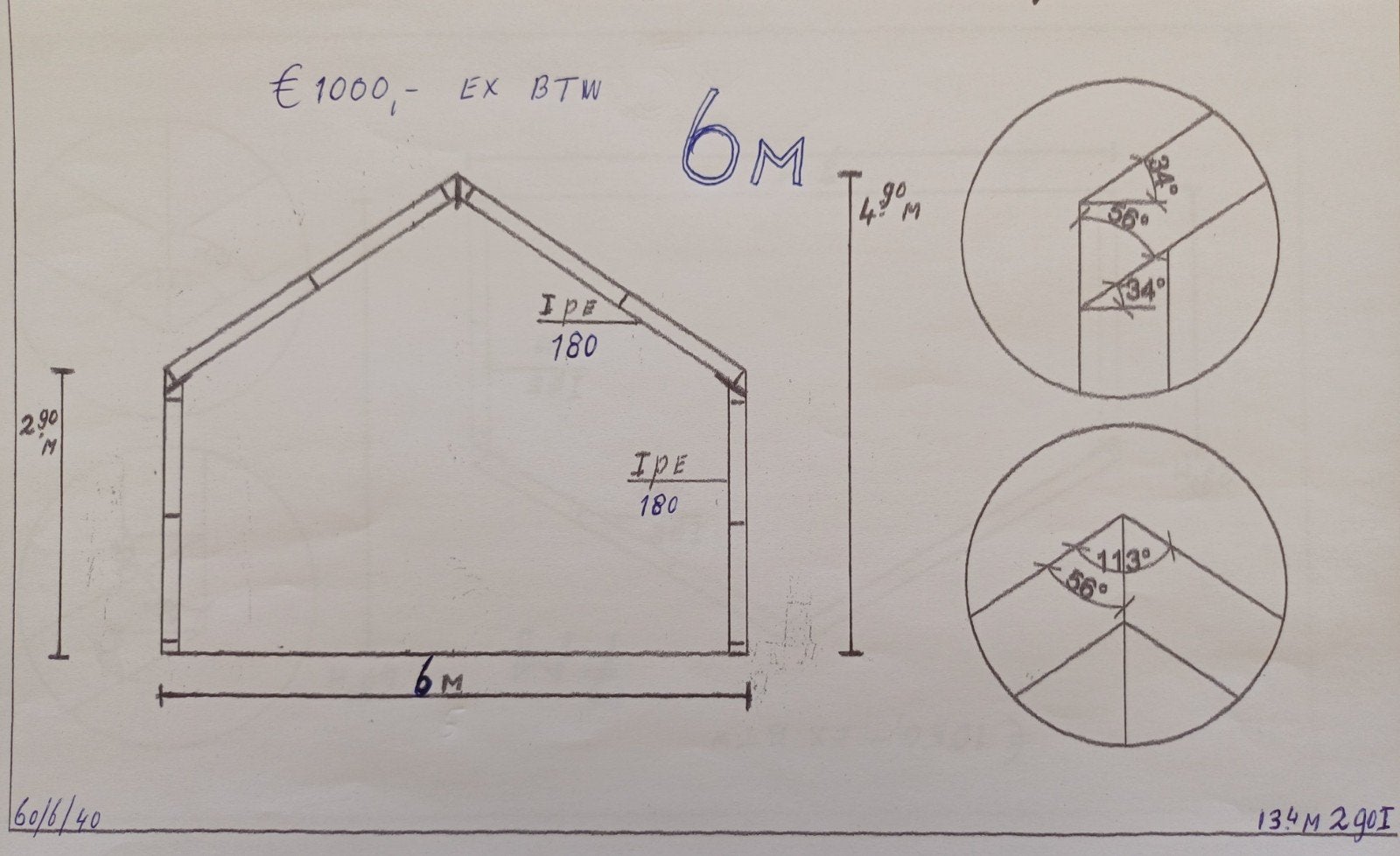Spanten 6m breed Loods Staalconstructie Vergunnings vrij !, Ophalen, Nieuw