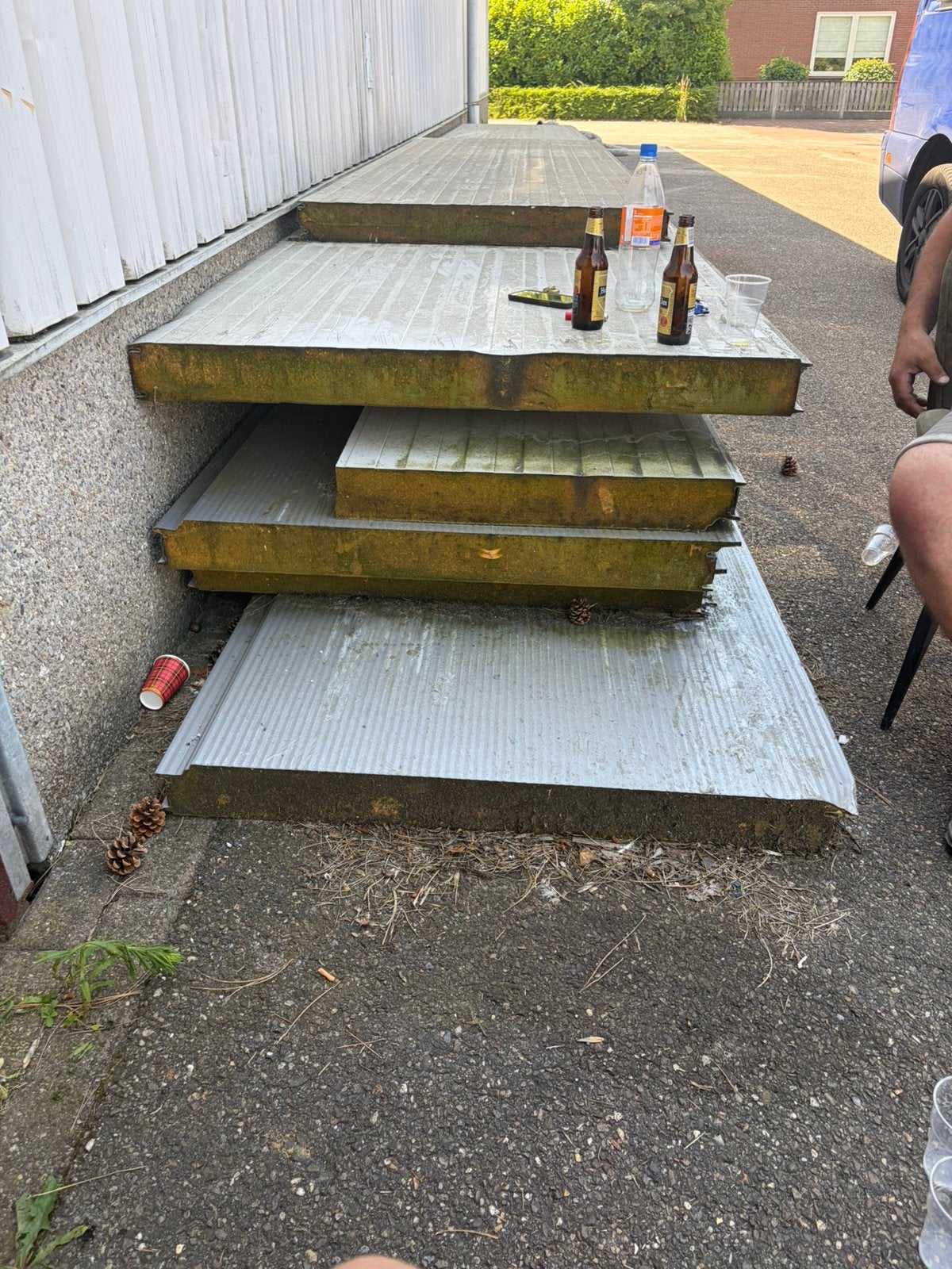 Sandwich panelen 10cm 50m2, Ophalen, Zo goed als nieuw