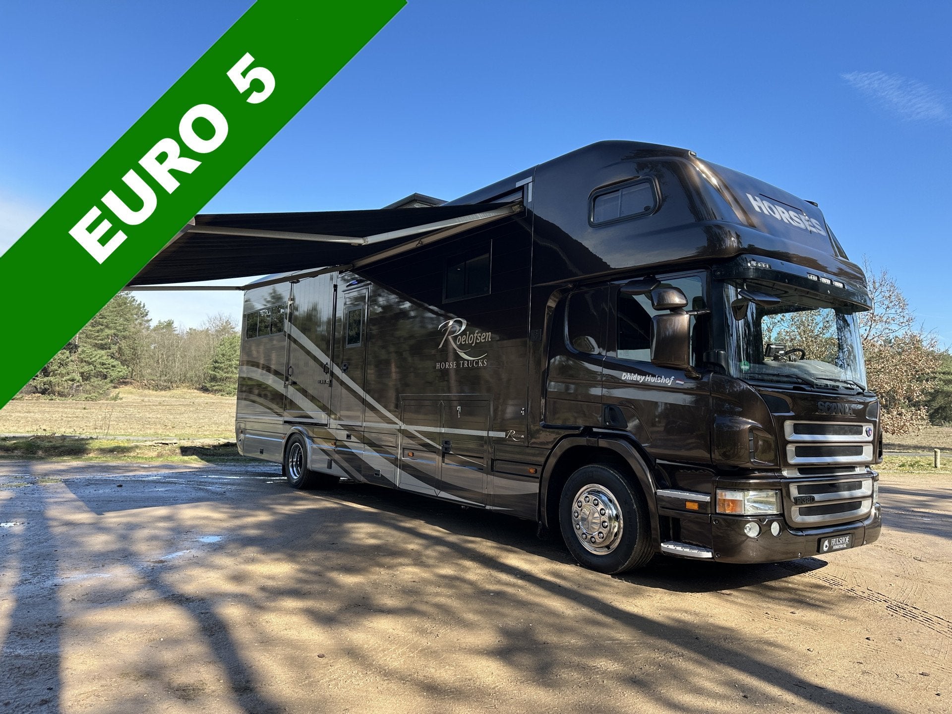 Scania P380 20,5T ROELOFSEN 6-paards paardenvrachtwagen Slid, Automaat, Euro 5, Achterwielaandrijving, Scania