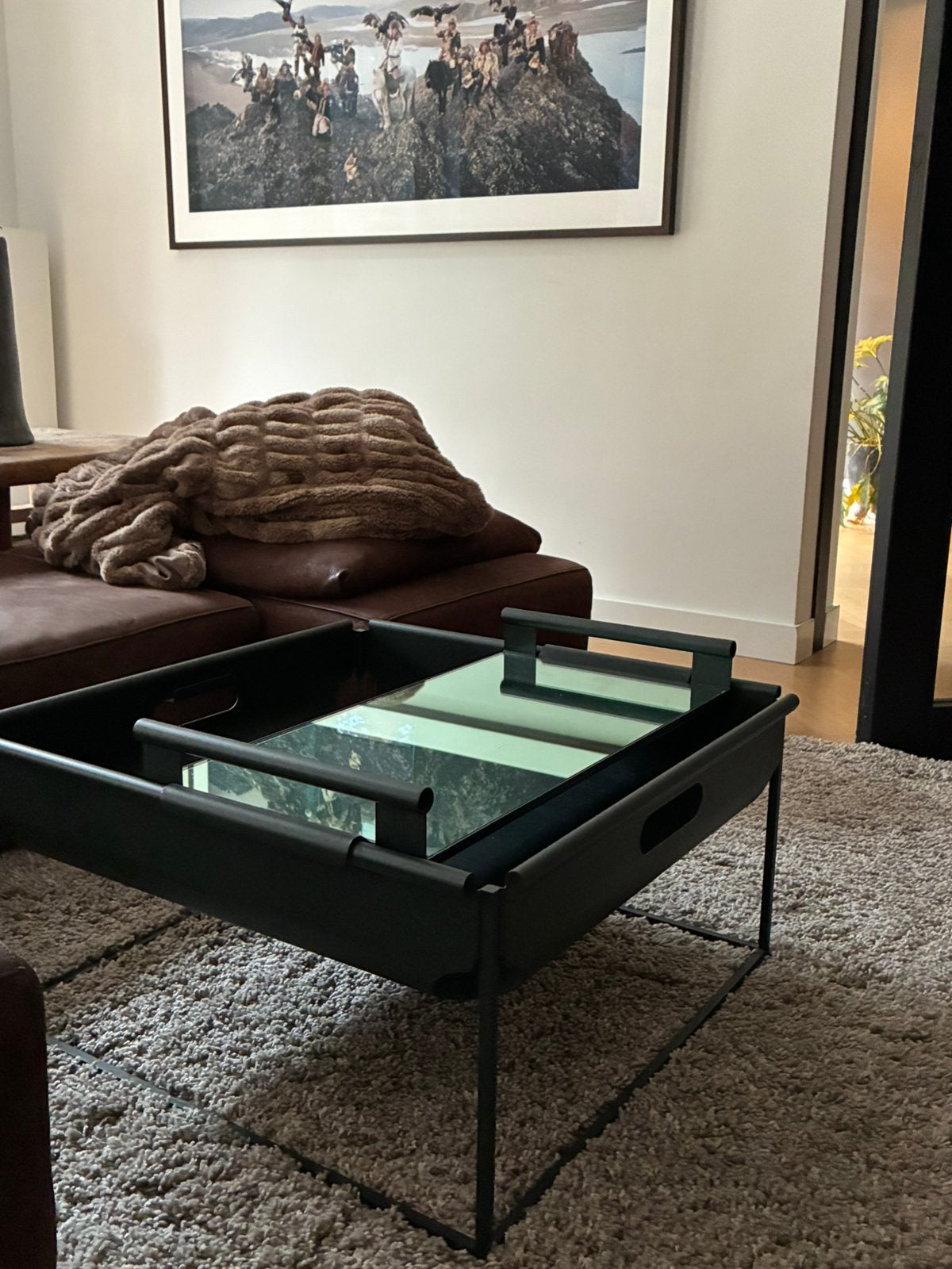 Design Linteloo magazin bin tijdschriften boeken tafeltje, Huis en Inrichting, Ophalen, Zo goed als nieuw, Rechthoekig, 50 tot 100 cm