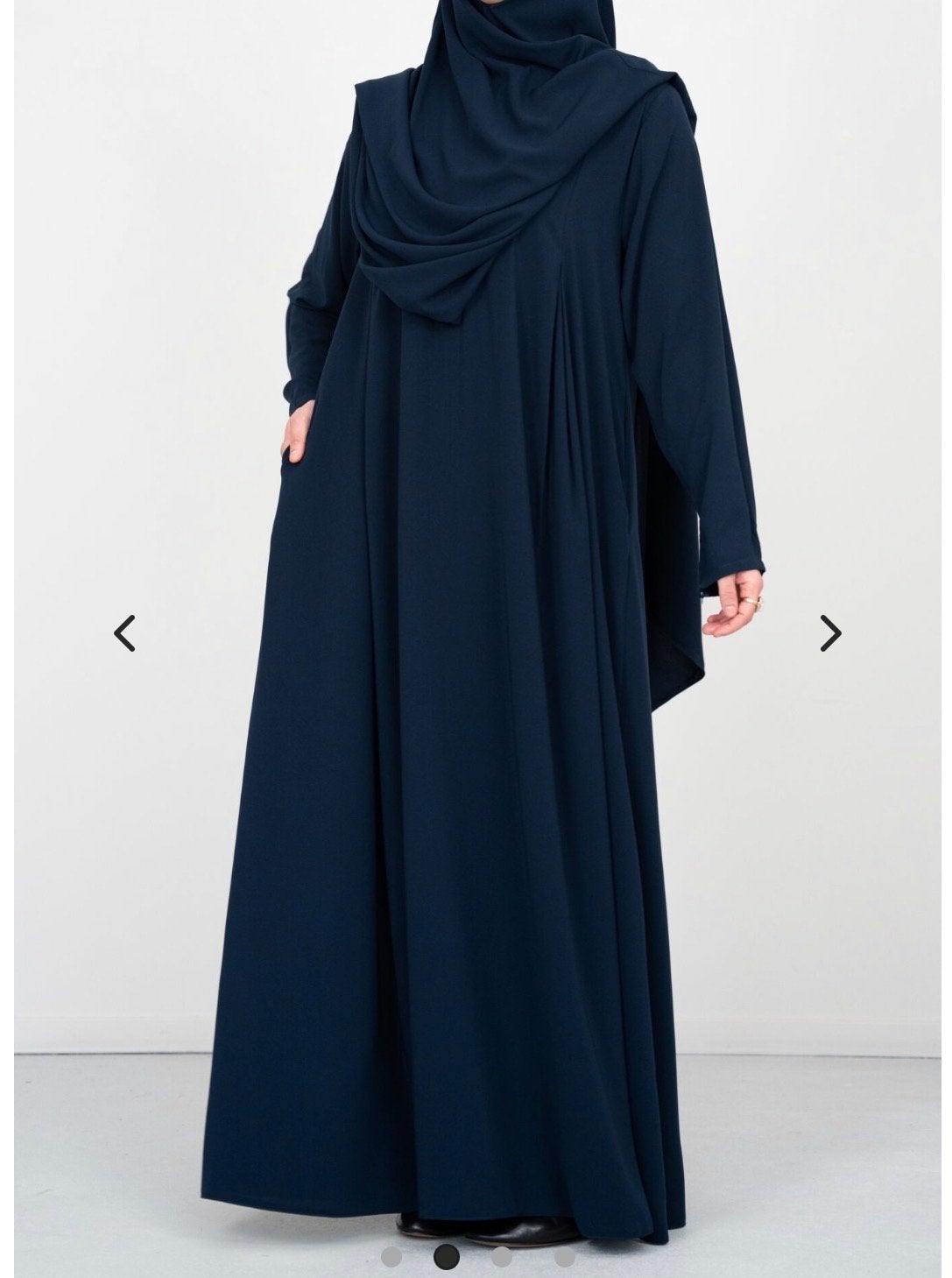 Rofayda Abaya met Matchende Heup Khimar - Oxford Blue, Kleding | Dames, Blauw, Nieuw, Ophalen of Verzenden, Maat 36 (S)