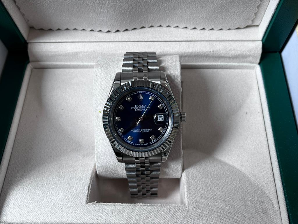 Rolex Oyster Datejust II Staal Blauw 41 mm, Sieraden, Tassen en Uiterlijk, Horloges | Heren, Gebruikt, Polshorloge, Rolex, Staal
