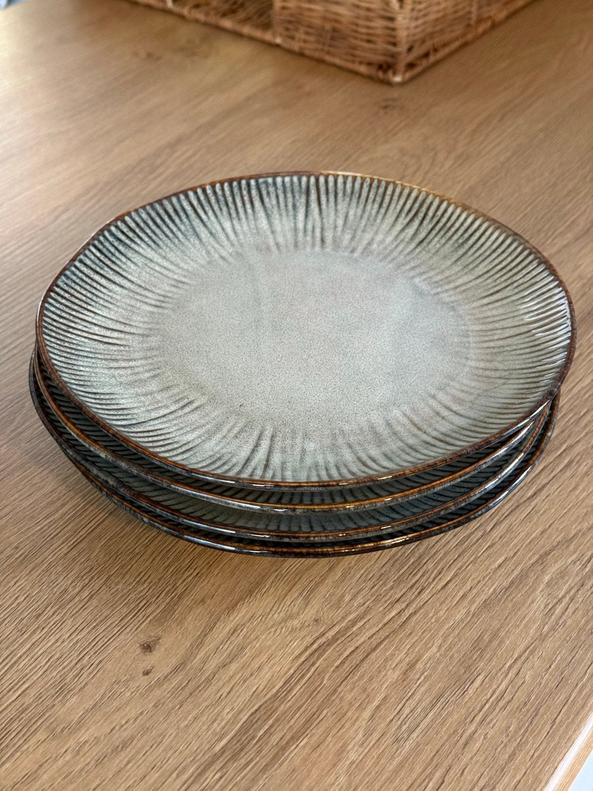 Ontbijtborden 21,5 cm diameter - Set van 4, Huis en Inrichting, Keuken | Servies, Ophalen, Keramiek, Zo goed als nieuw, Bord(en)