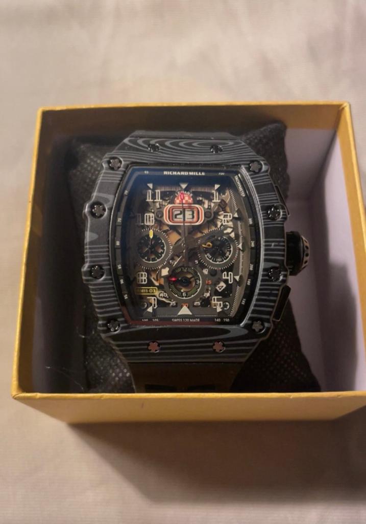 Richard Mille Horloge Zwart, Ophalen of Verzenden, Nieuw, Polshorloge, Overige merken