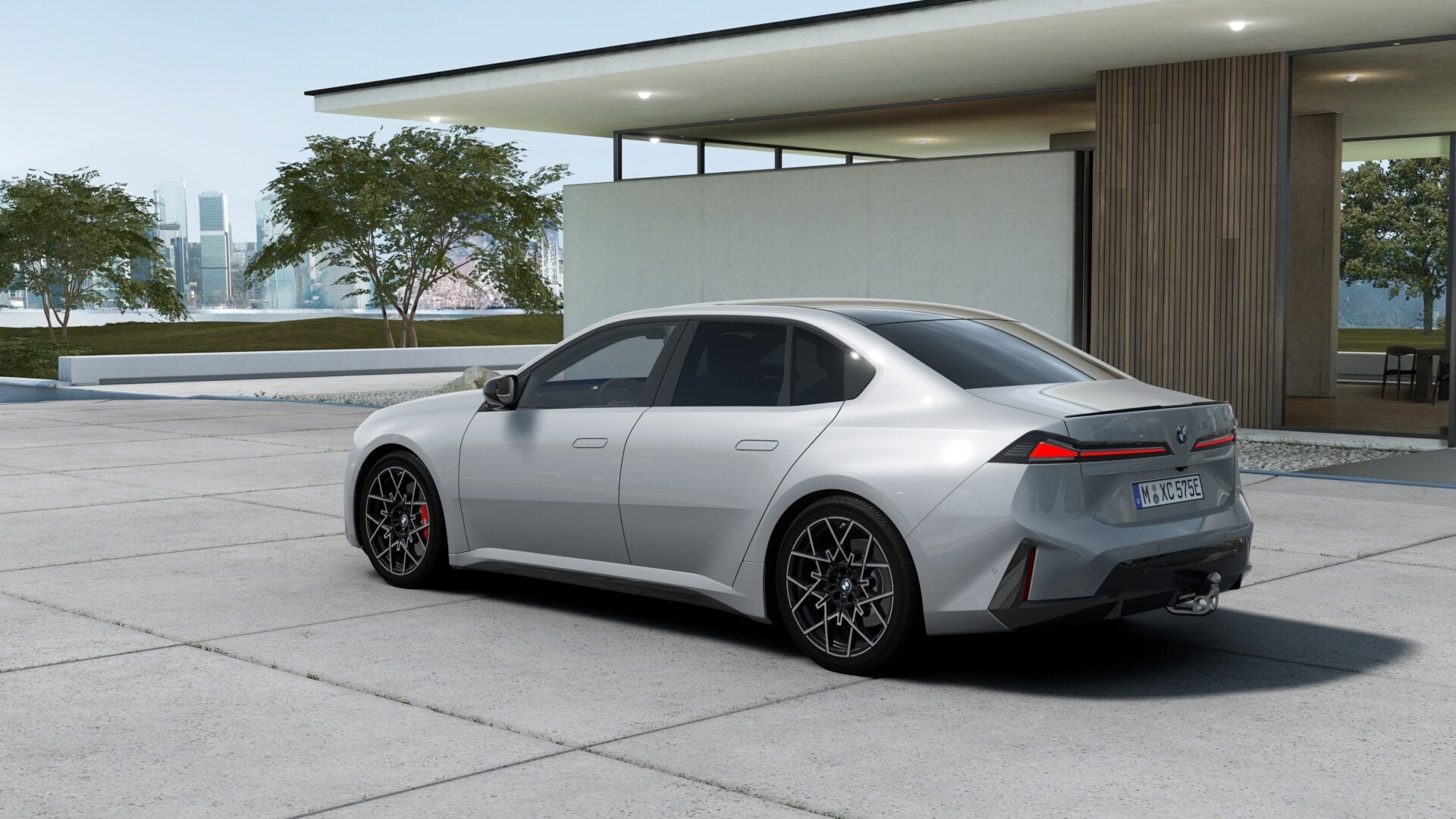 BMW i3 40 xDrive M Sport / Panoramadak / Trekhaak / 3D Head-, Auto's, Automaat, Zwart, 2065 kg, Leder