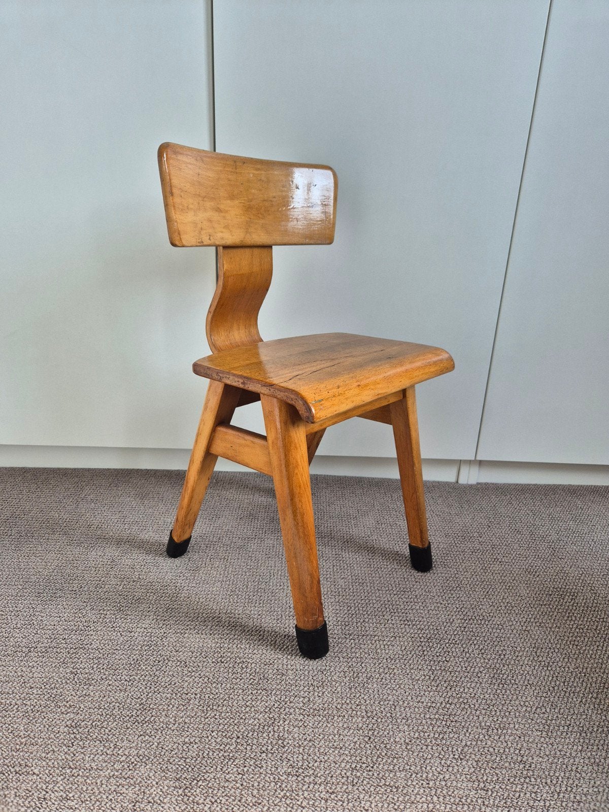 Vintage houten kinderstoel - Retro design, Ophalen