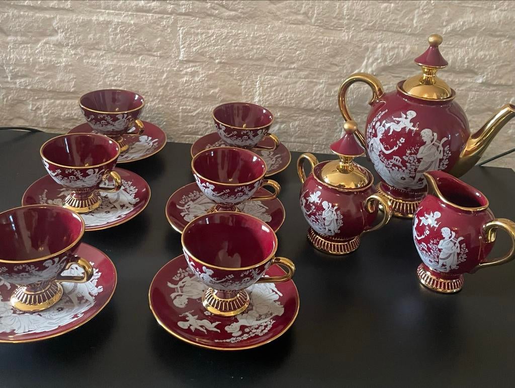 Thee servies / mocca servies Florentine Italië, Ophalen of Verzenden