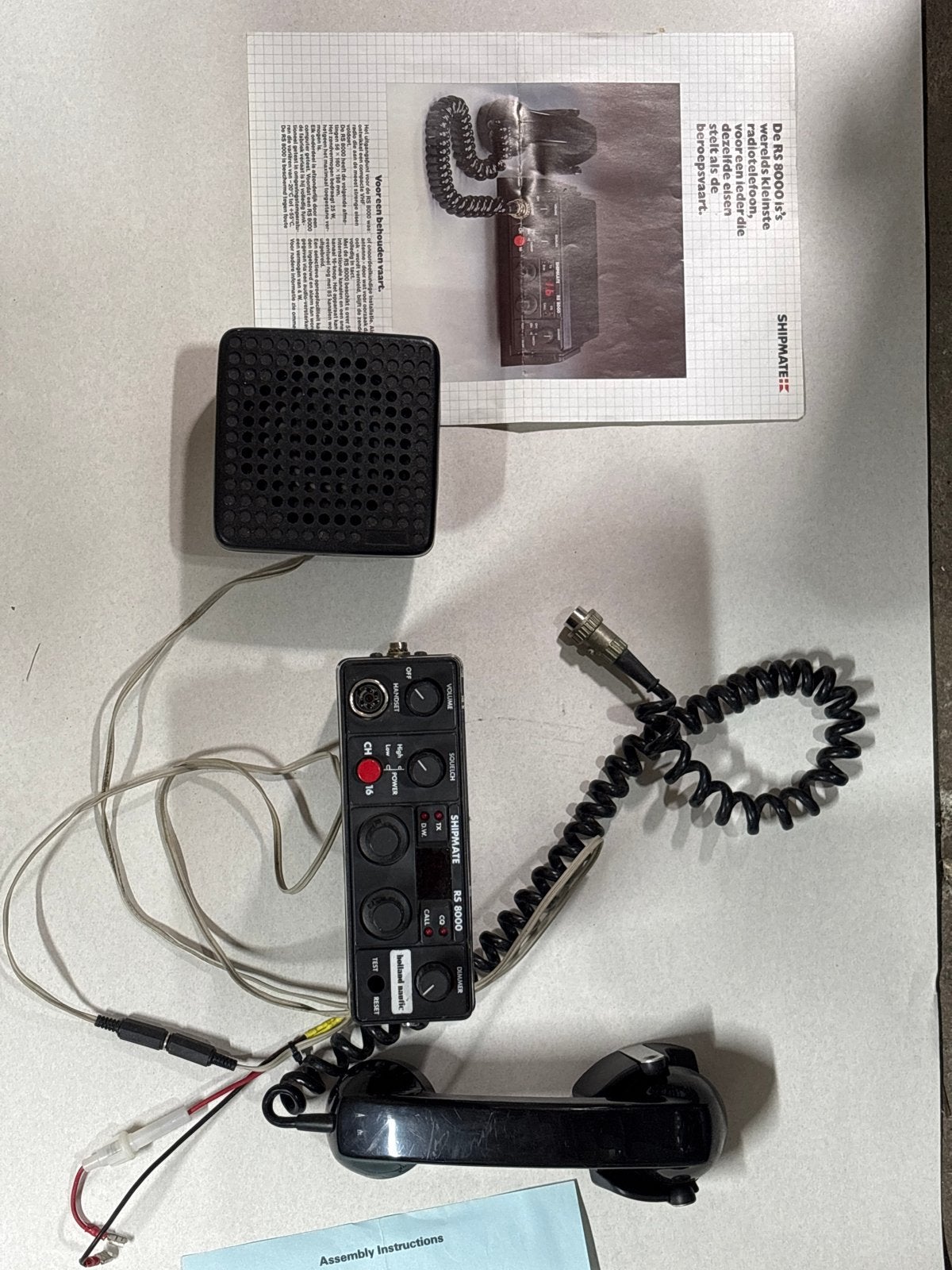 Shipmate RS 8000 Marifoon met Hoorn en Externe Speaker, Ophalen of Verzenden, Gebruikt