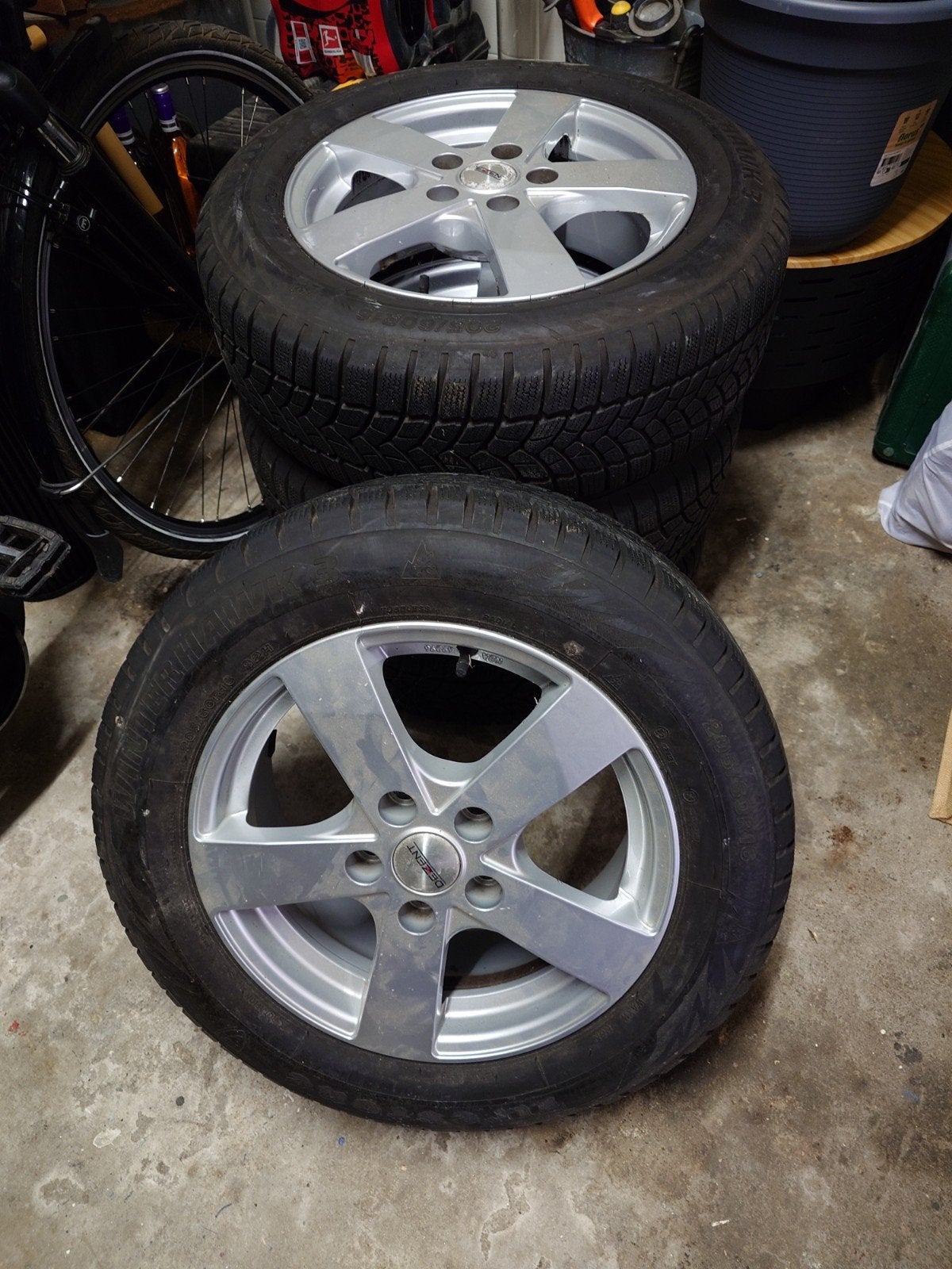 Mazda winterbanden set met velgen, Ophalen, Gebruikt, Banden en Velgen, 17 inch