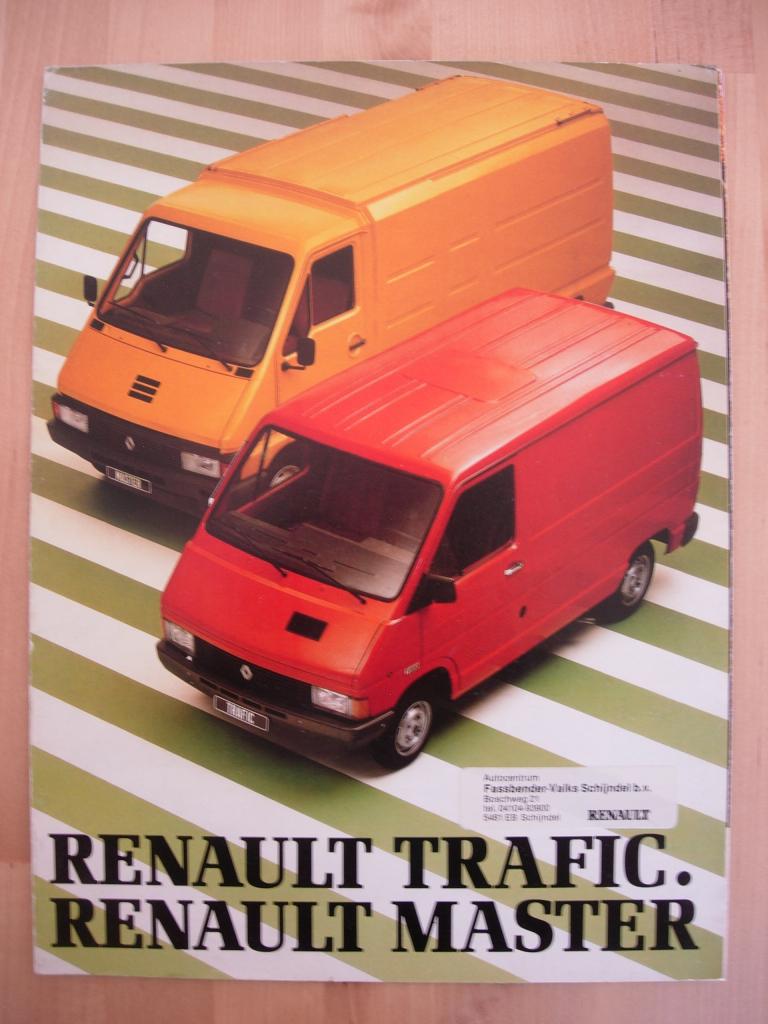 Renault Master & Trafic Brochure ca 1984, Boeken, Auto's | Folders en Tijdschriften, Zo goed als nieuw, Renault, Ophalen of Verzenden