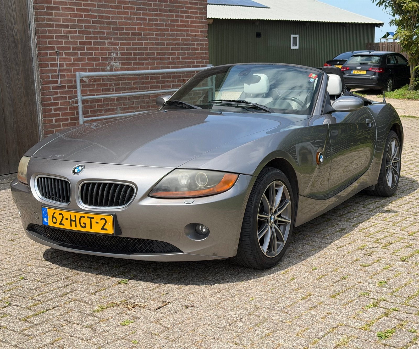 BMW Z4 2.5i Cabrio 2003 grijs handgeschakeld, Auto's, BMW, Particulier, Z4, ABS, Airbags, Airconditioning, Bluetooth, Boordcomputer