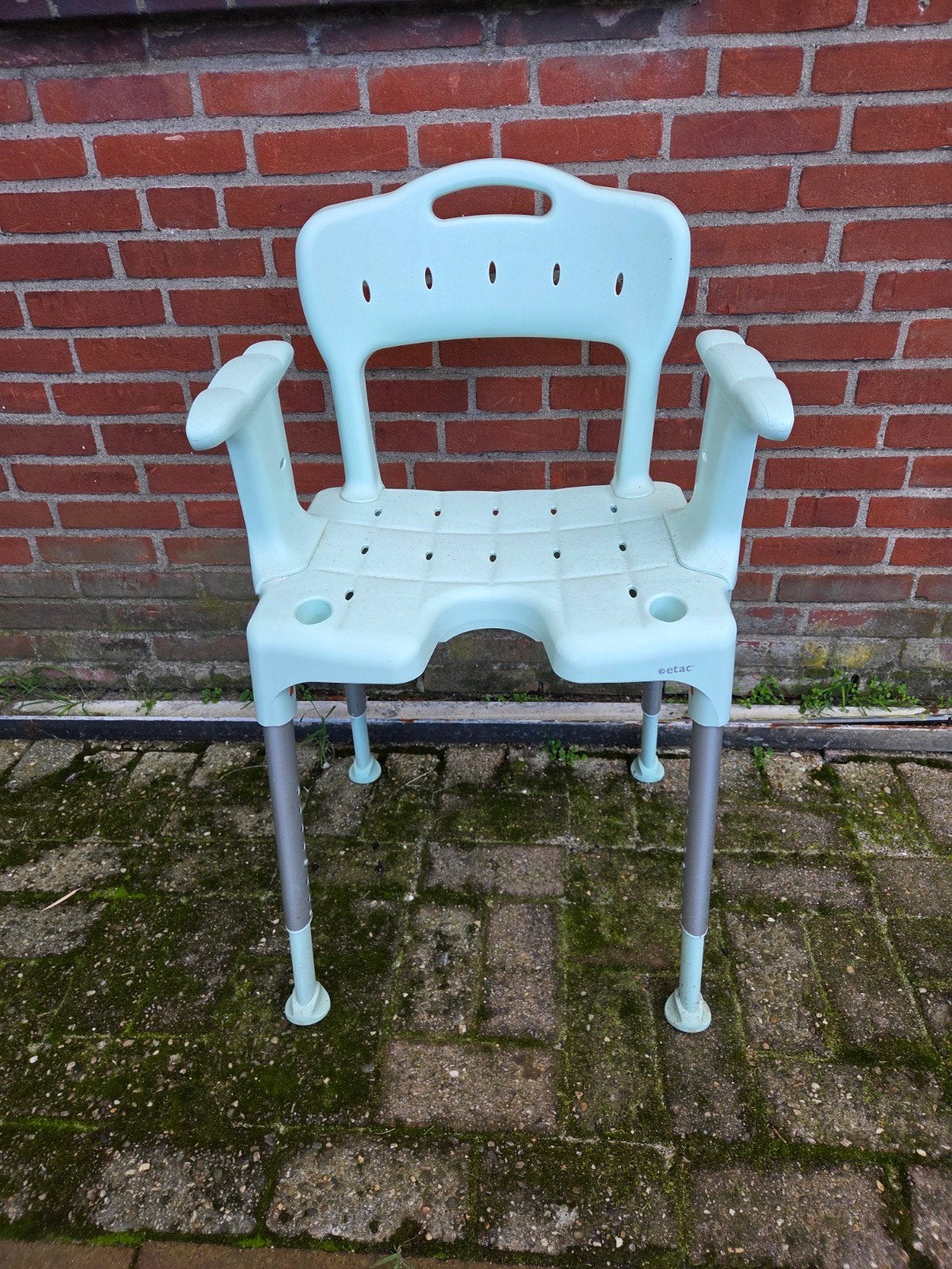 douchestoel, douche stoel in hoogte verstelbaar, Ophalen
