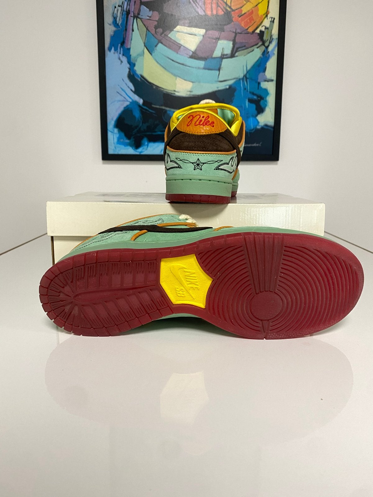 Nike SB Dunk Low Sandy Bodecker, Overige kleuren, Verzenden, Sneakers of Gympen, Zo goed als nieuw