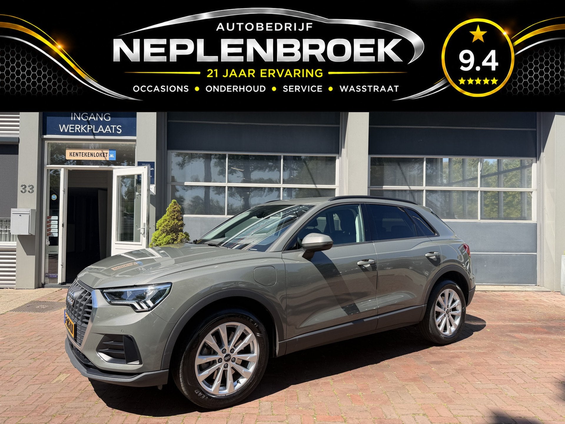 Audi Q3 45 TFSI e S edition Plug Hybride Bj 2021 Km 43.000 N, Auto's, Audi, Gebruikt, Euro 6, Grijs, Hybride Elektrisch/Benzine