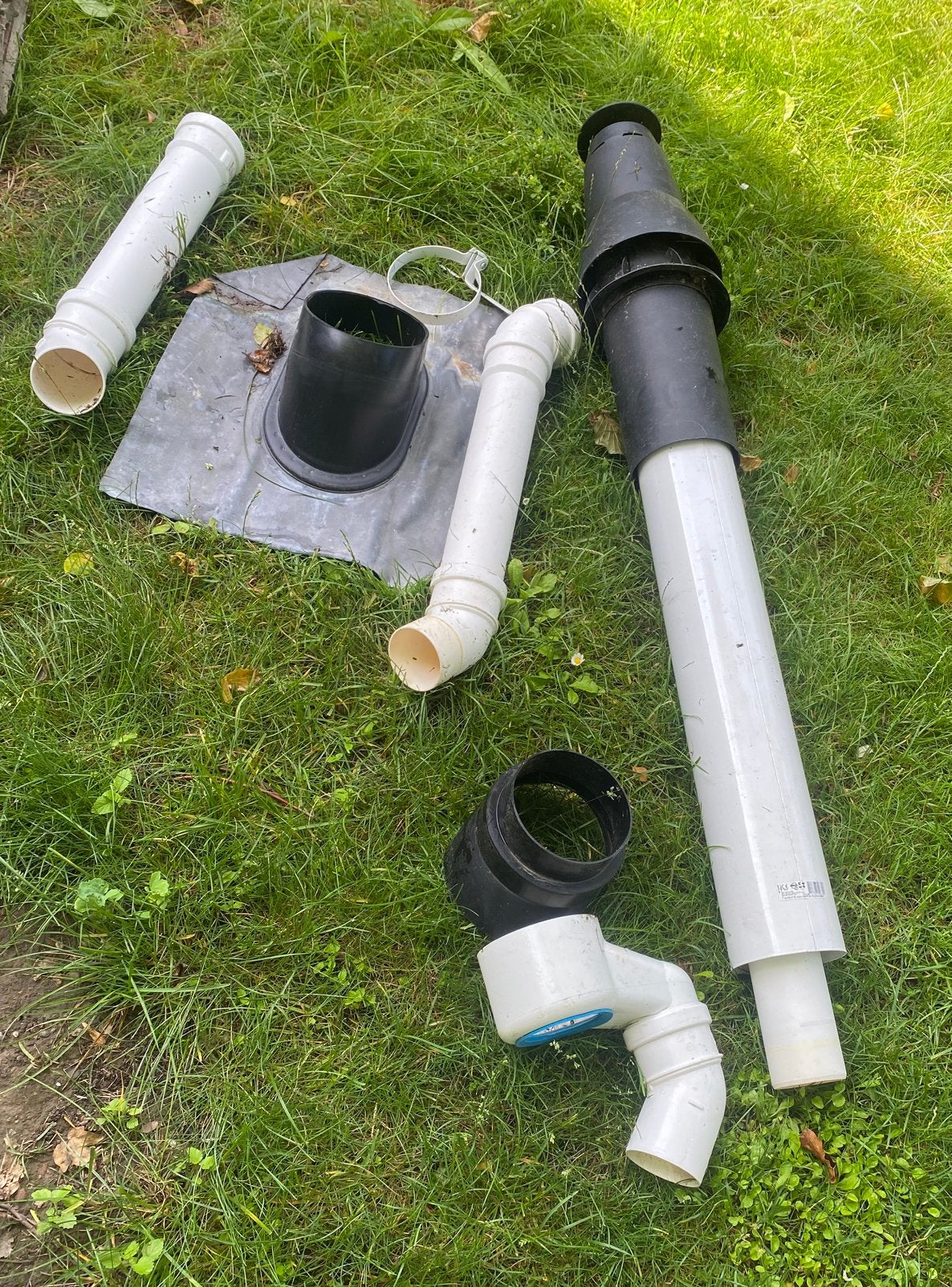 Ubbink rookgas.dakdoorvoer, Ophalen, Pvc, Zo goed als nieuw, Minder dan 2 meter