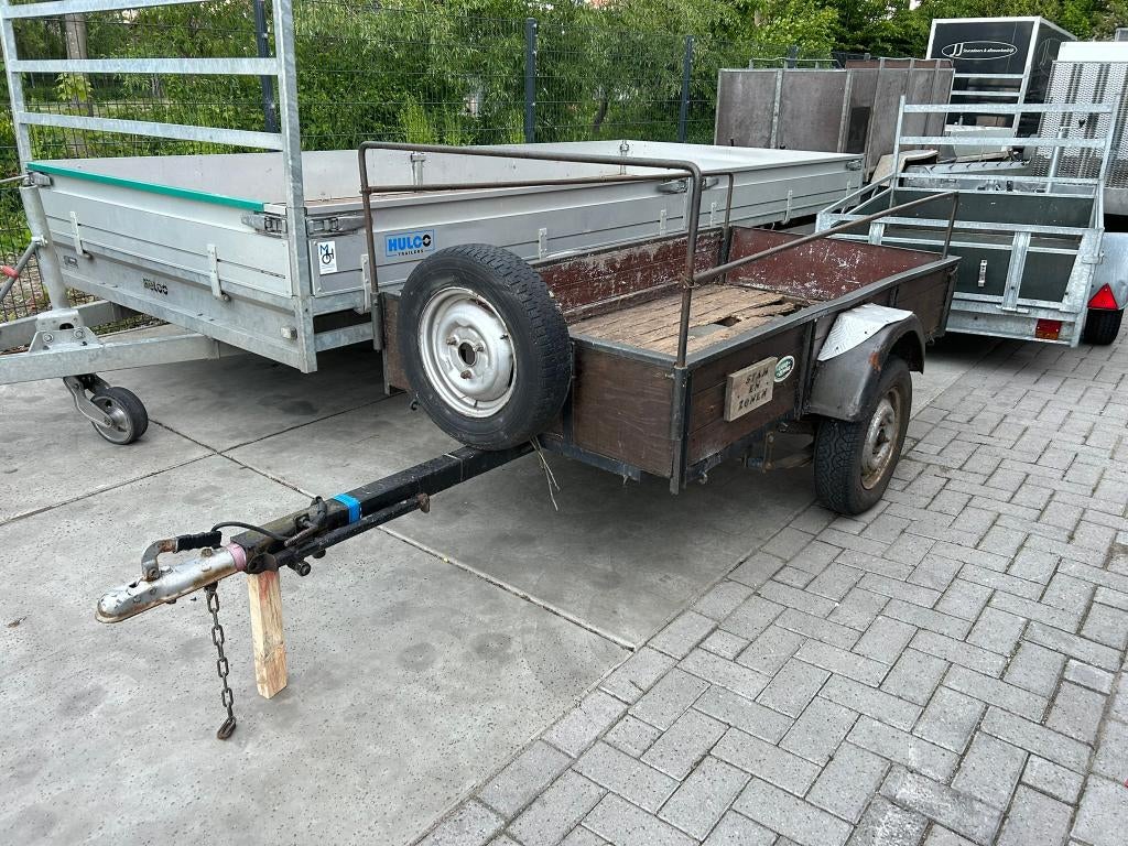 Aanhanger/aanhangwagen/enkelasser/bakwagen 215x108CM 750KG, Ophalen, Gebruikt