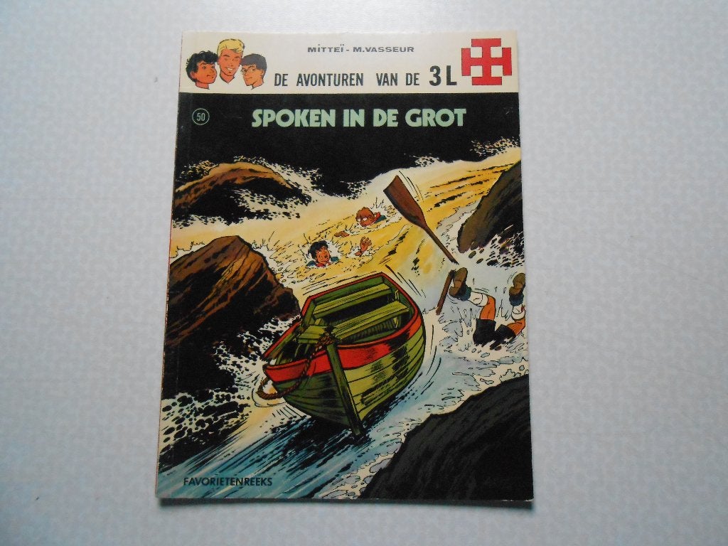 3L Spoken in de grot 1977 1 ste druk. Lombard., Mitteï, Eén stripboek, Nieuw, Ophalen of Verzenden