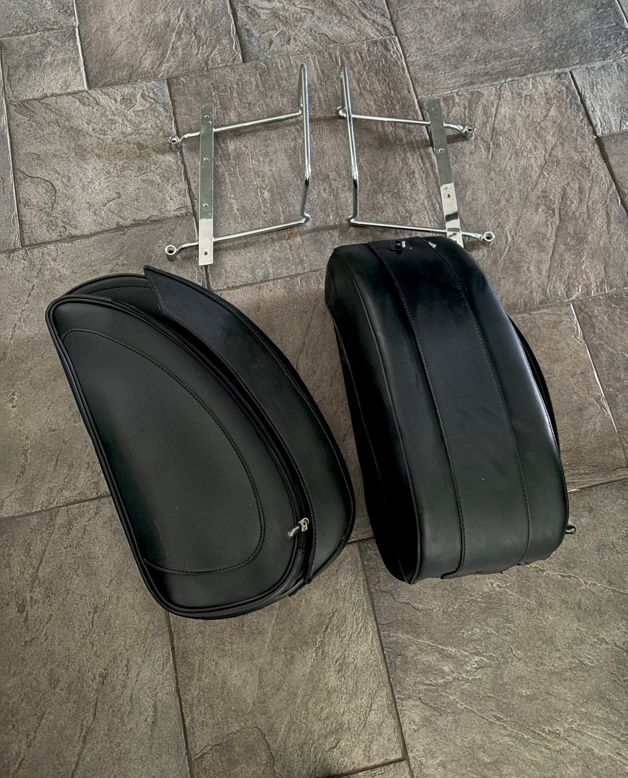 Saddlemen kofferset koffers tassen Kawasaki VN900 VN 900, Motoren, Ophalen, Gebruikt