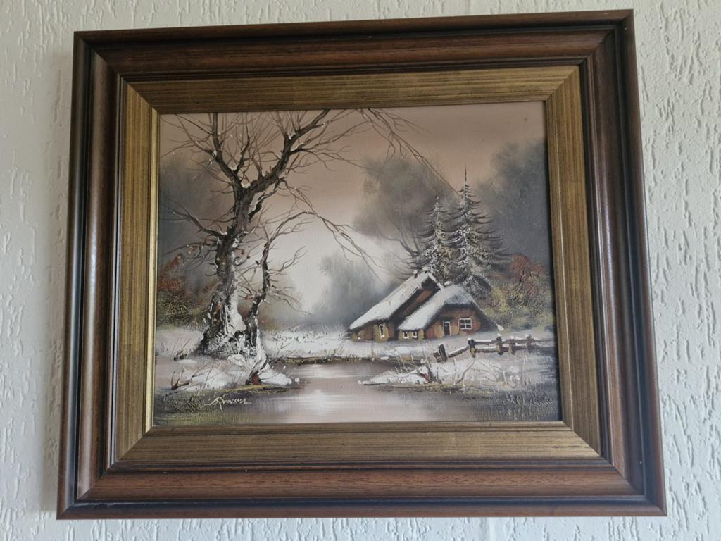 Schilderij van Bruinsma met lijst, Ophalen