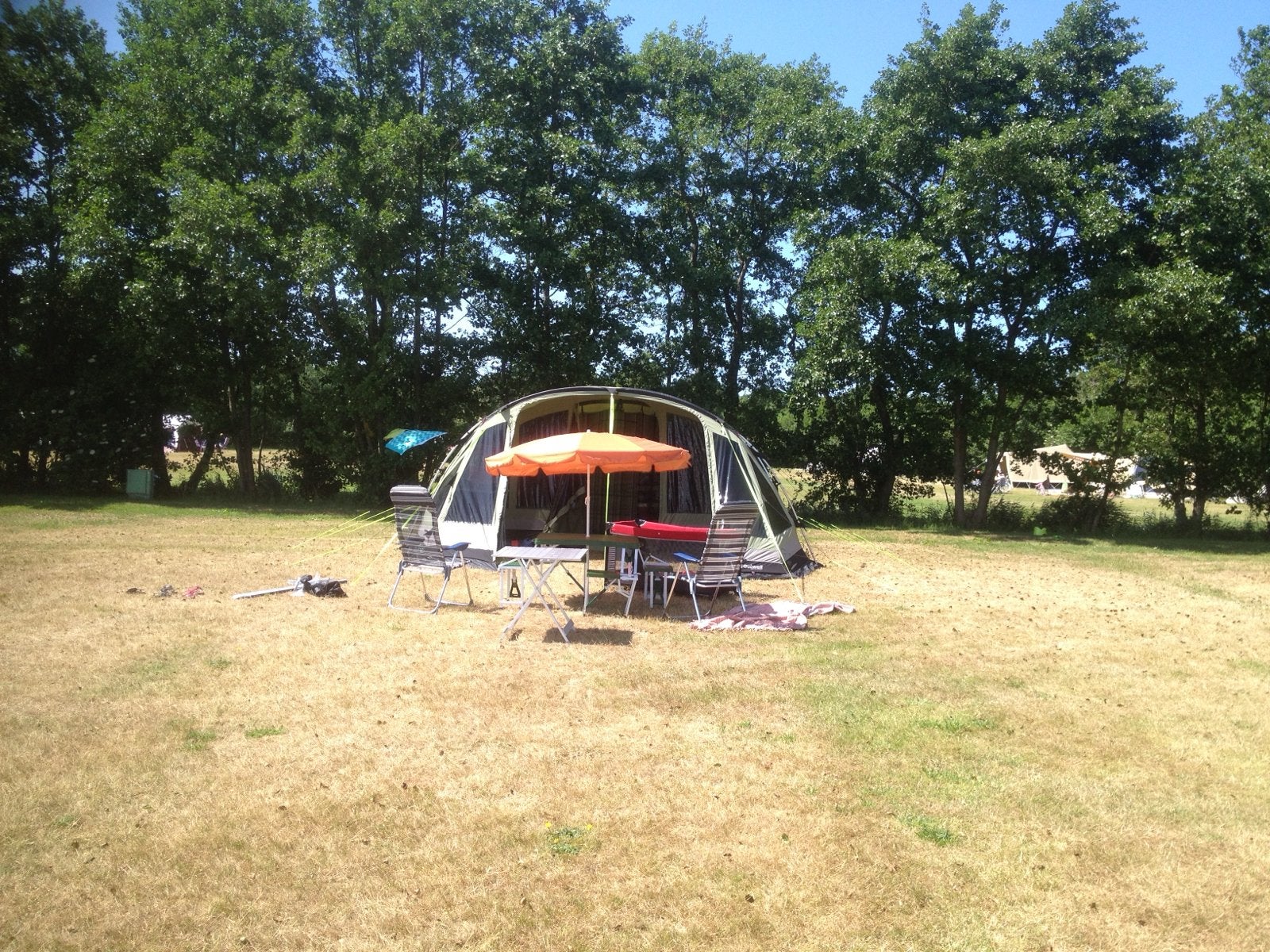Outwell Wolf Lake 7 Familietent - 6 persoons met toebehoren, Caravans en Kamperen, Tenten, Ophalen, Gebruikt, Tot en met 6