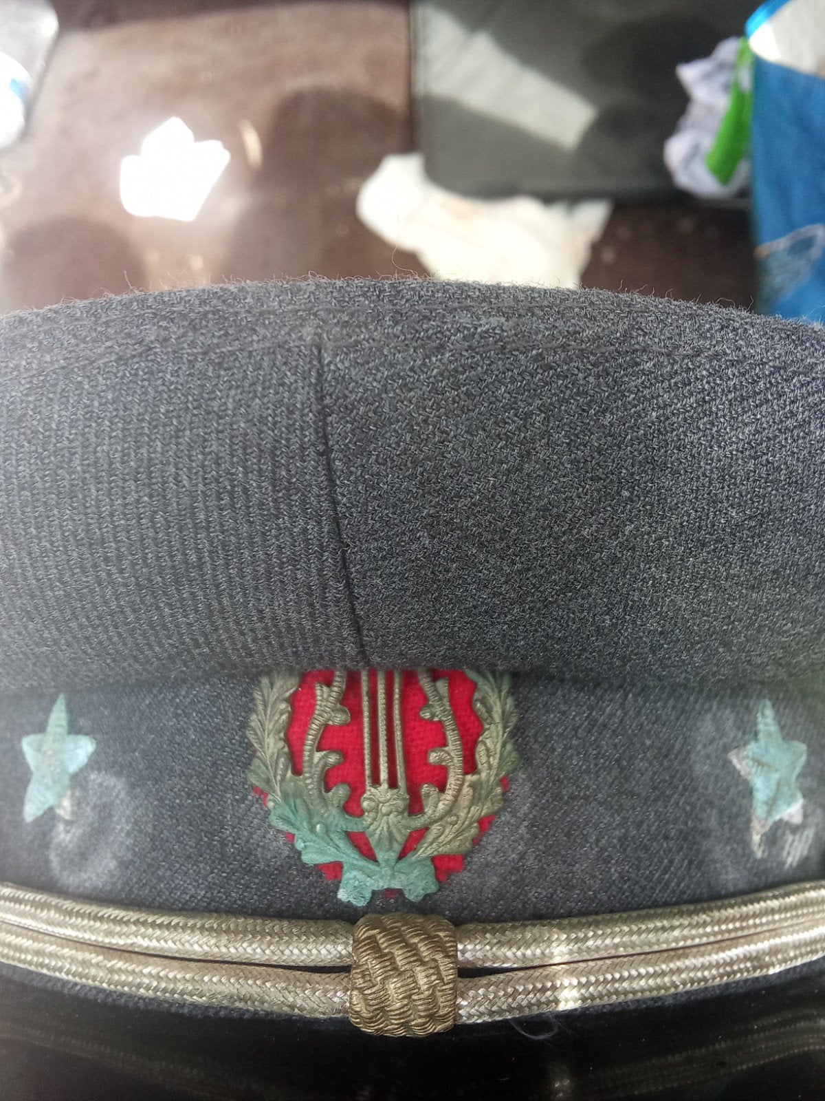 officieren pet 1940/1945 uniek verzamel opject, Ophalen of Verzenden, Overige soorten, Overige gebieden, Helm of Baret